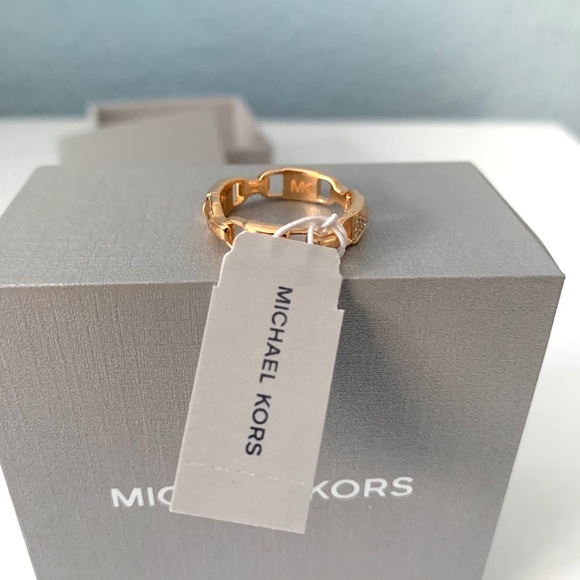 SOLD NWT MK 14k rosegold over sterling silver ring - Picture 2 of 8